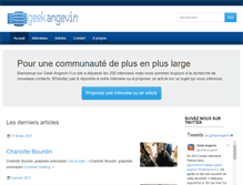 Tablet Screenshot of geek-angevin.fr